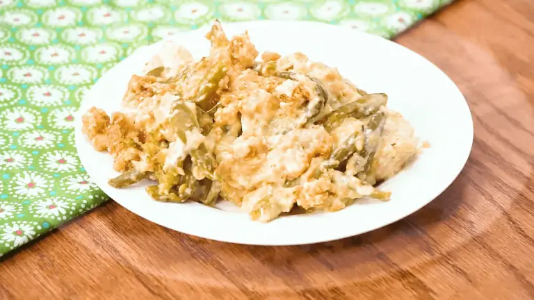 how to make green bean casserole with cream of chicken