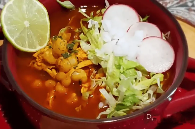 Receta De Pozole Rojo De Pollo