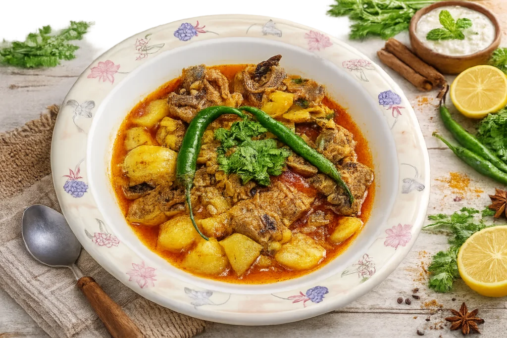 Easy Aloo Gosht Recipe