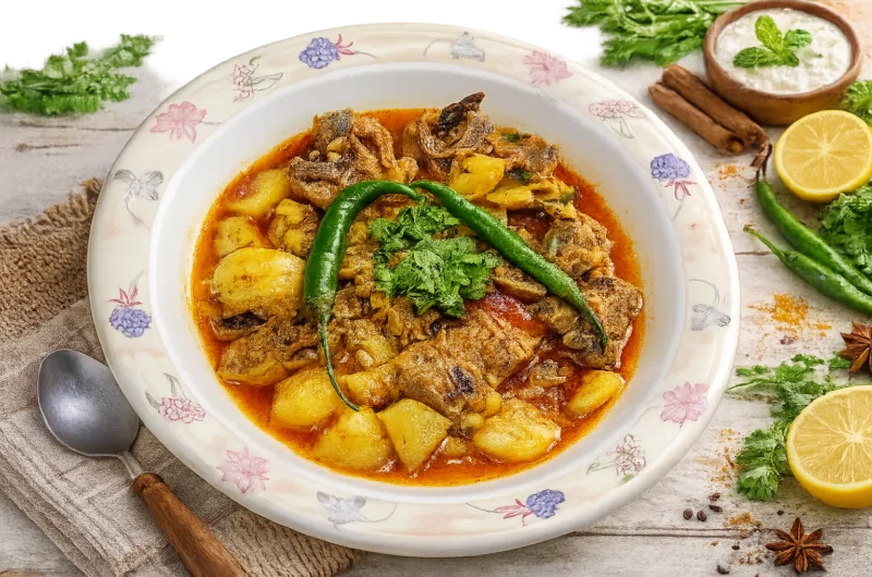 Easy Aloo Gosht Recipe